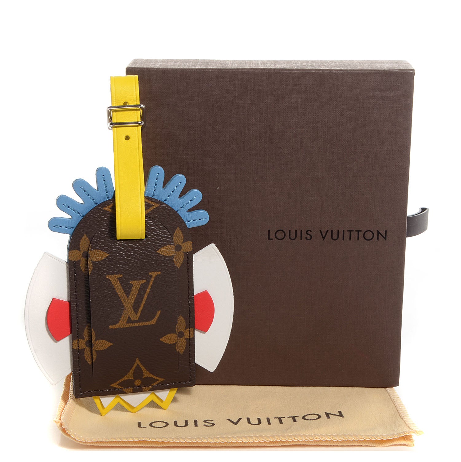 Louis Vuitton Monogram Tribal Mask Luggage Tag 5 of 5
