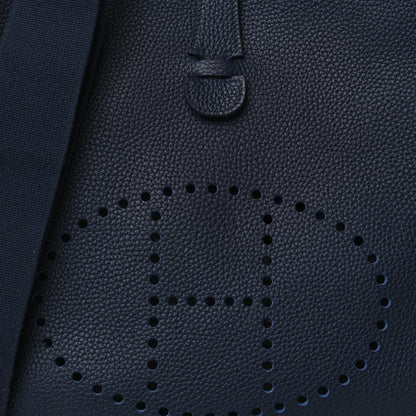 Hermes Taurillon Clemence Evelyne III GM Bleu Nuit 7 of 9
