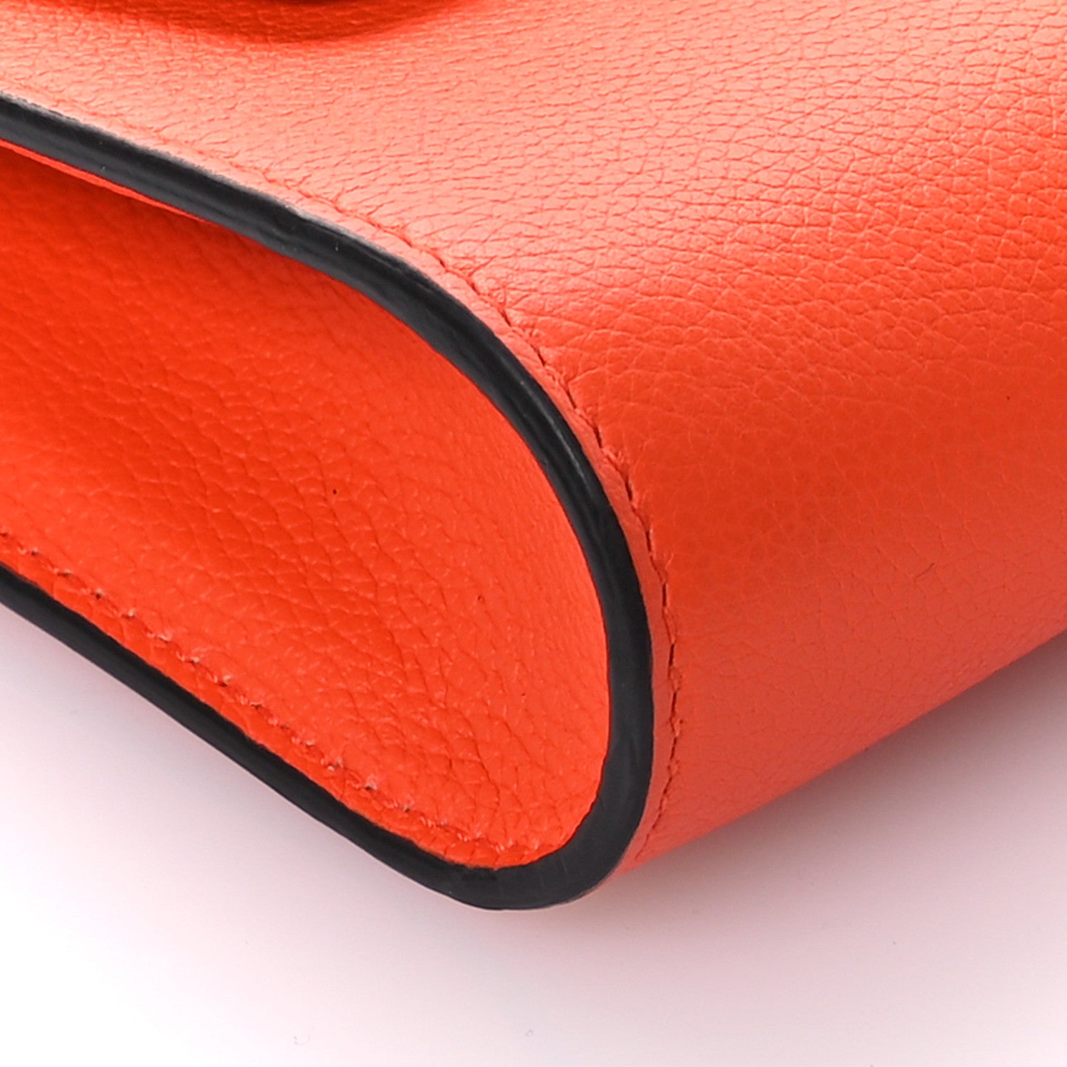 Versace Grained Calfskin La Medusa Crossbody Bag Orange 8 of 9