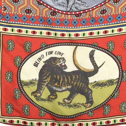 Gucci Silk Tiger Cards Place Scarf Multicolor 2 of 5