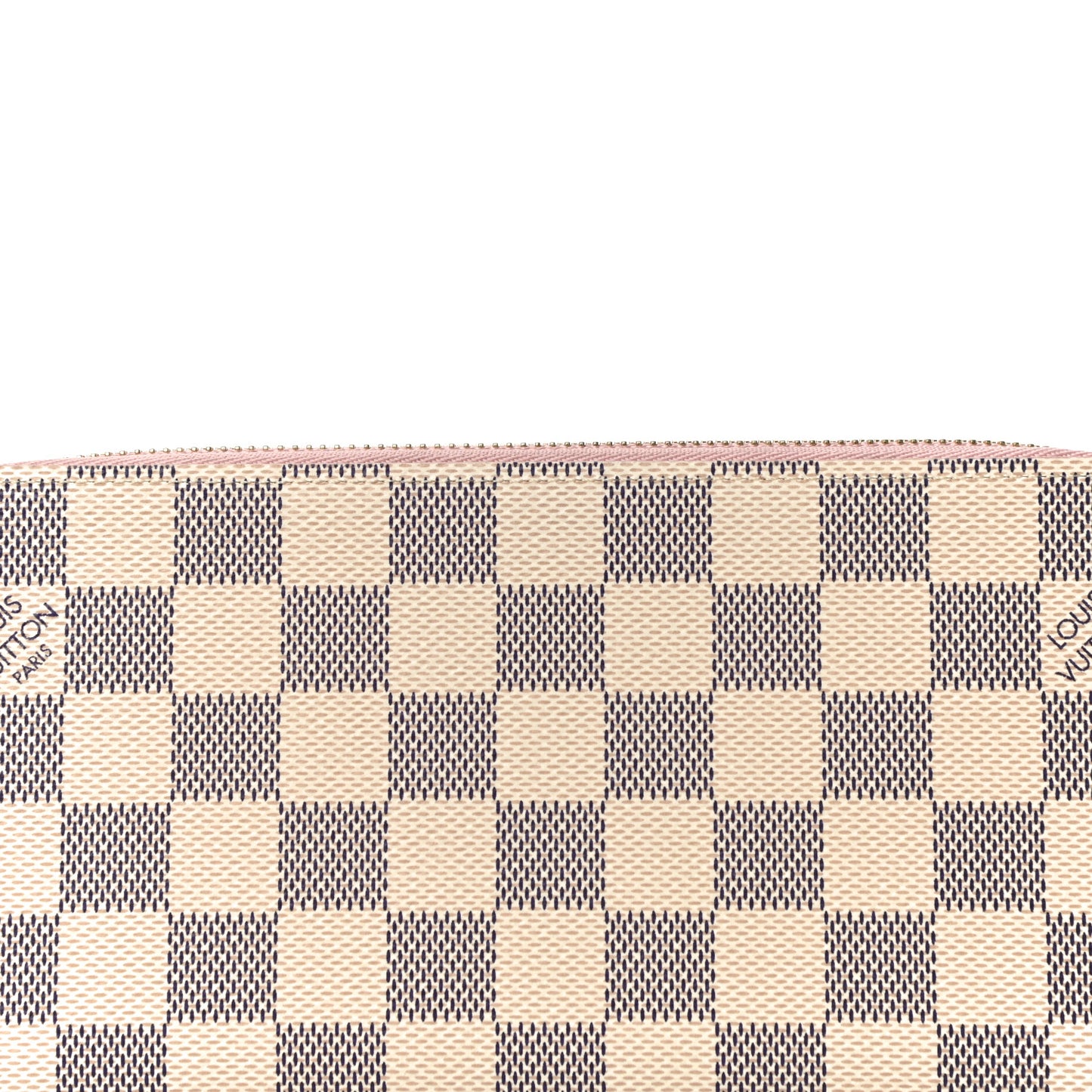Damier Azur Zippy Wallet Rose Ballerine
