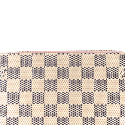 Louis Vuitton Damier Azur Zippy Wallet Rose Ballerine 7 of 10