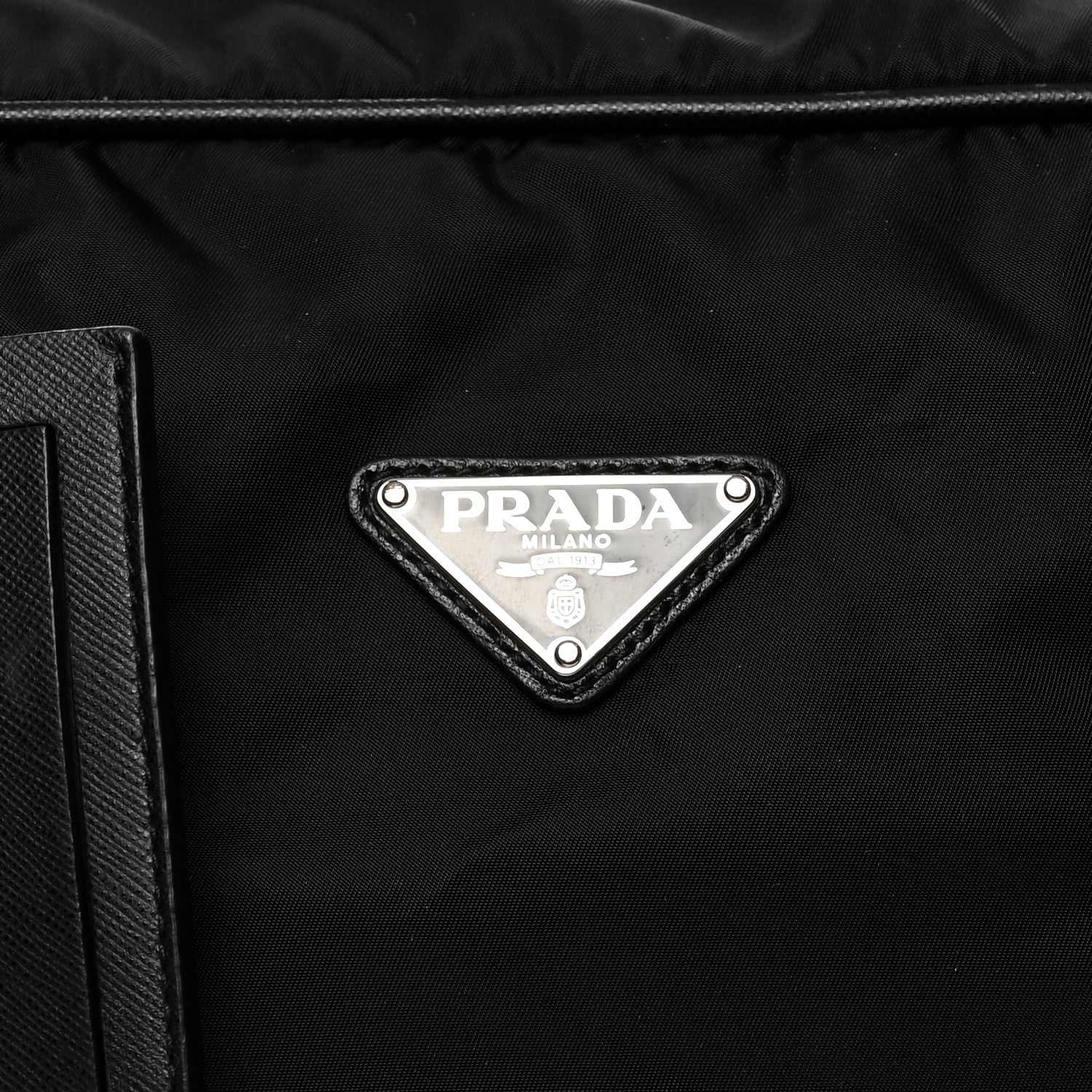 Prada Tessuto Nylon Saffiano Viaggio Carry On Travel Bag Black 6 of 8