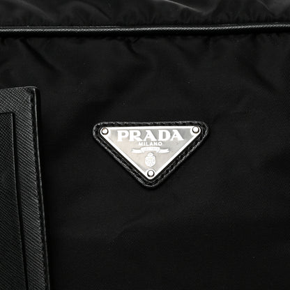 Prada Tessuto Nylon Saffiano Viaggio Carry On Travel Bag Black 6 of 8