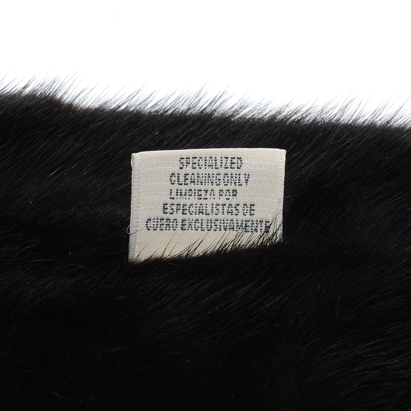 Mink Chaine D'Ancre Collar Scarf Black