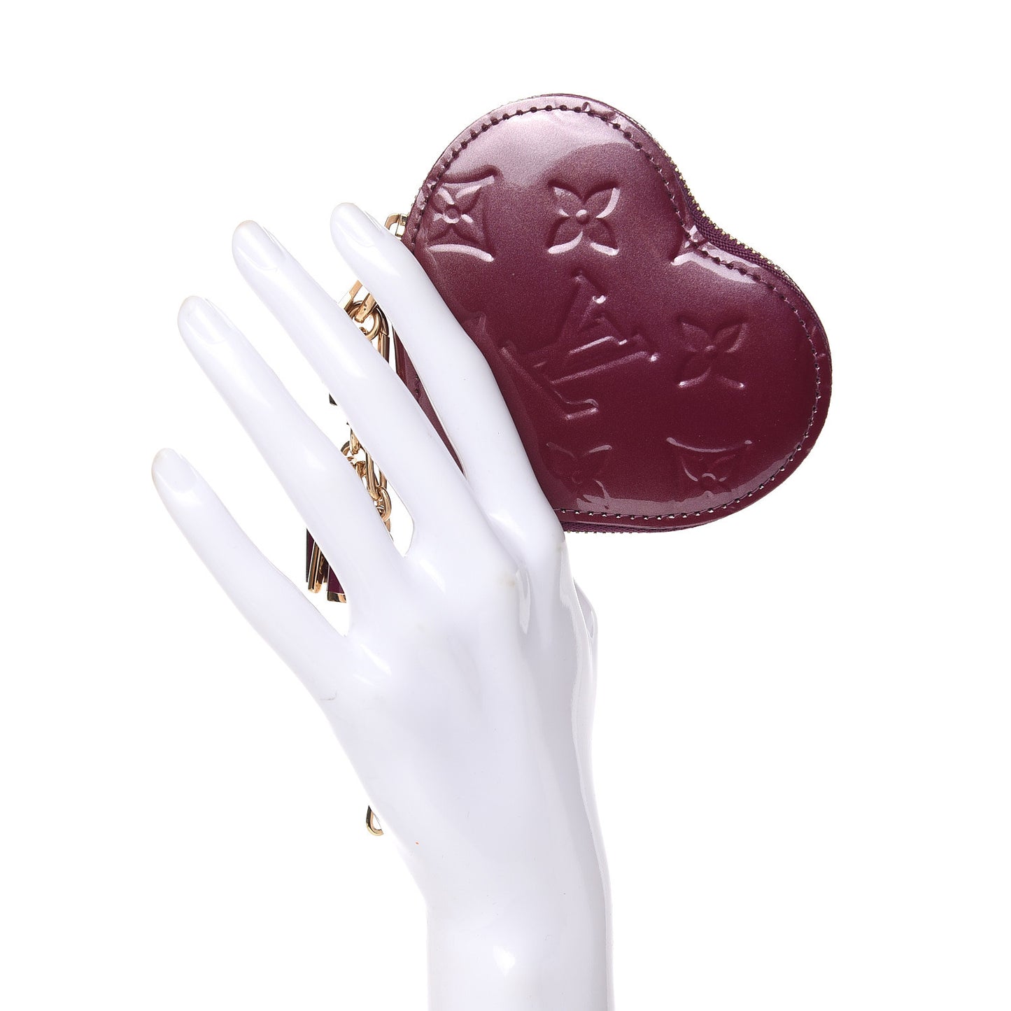 Vernis Heart Coin Purse Violet