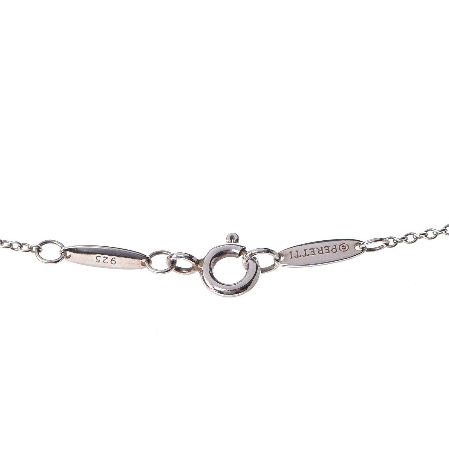Tiffany Sterling Silver Diamond .21ctw Elsa Peretti Diamonds by the Yard Seven Station Necklace 3 of 7