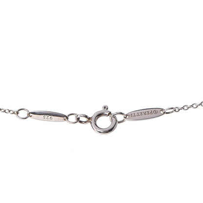 Tiffany Sterling Silver Diamond .21ctw Elsa Peretti Diamonds by the Yard Seven Station Necklace 3 of 7