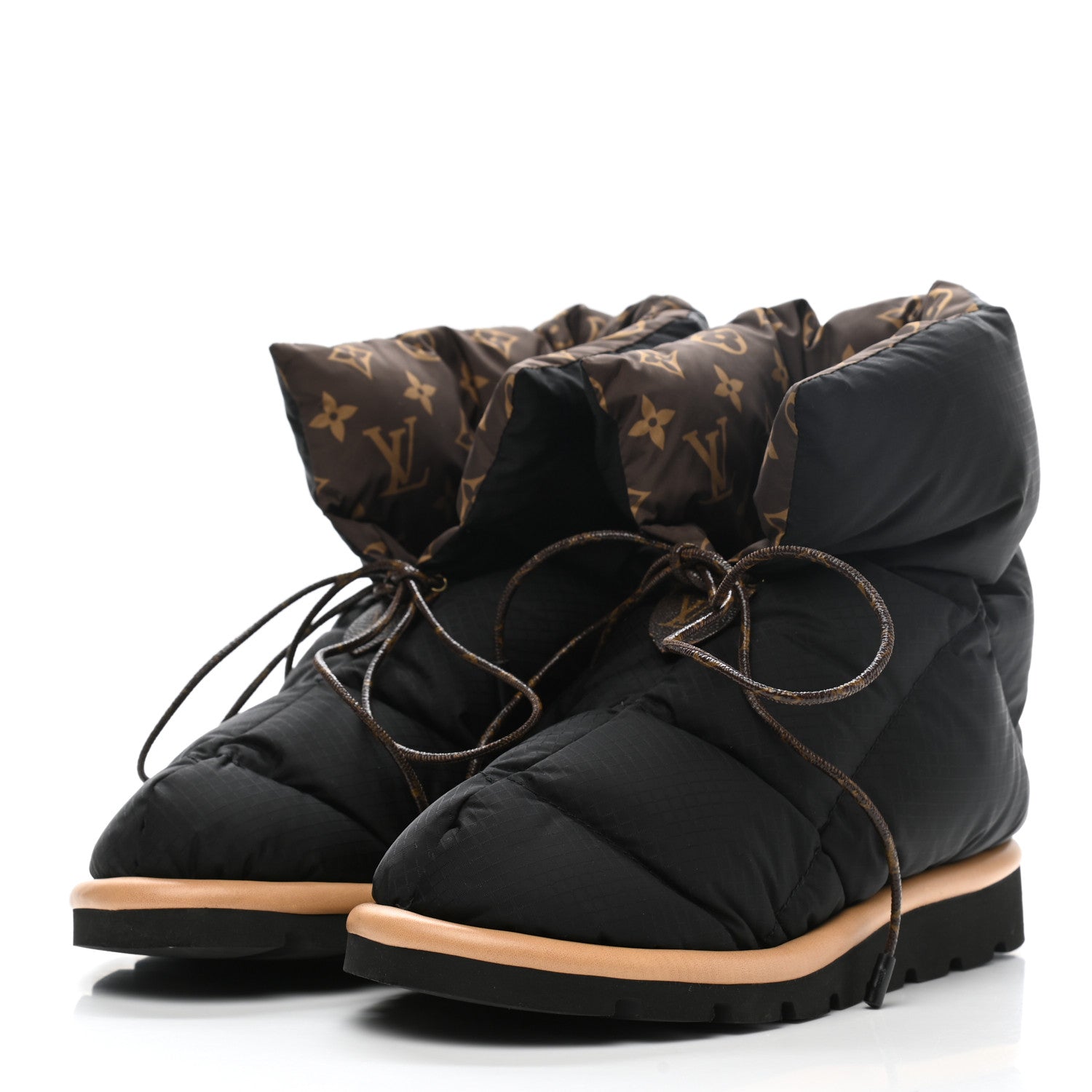 Louis Vuitton Nylon Monogram Pillow Comfort Ankle Boot 38 Black 3 of 8