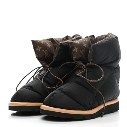 Louis Vuitton Nylon Monogram Pillow Comfort Ankle Boot 38 Black 3 of 8