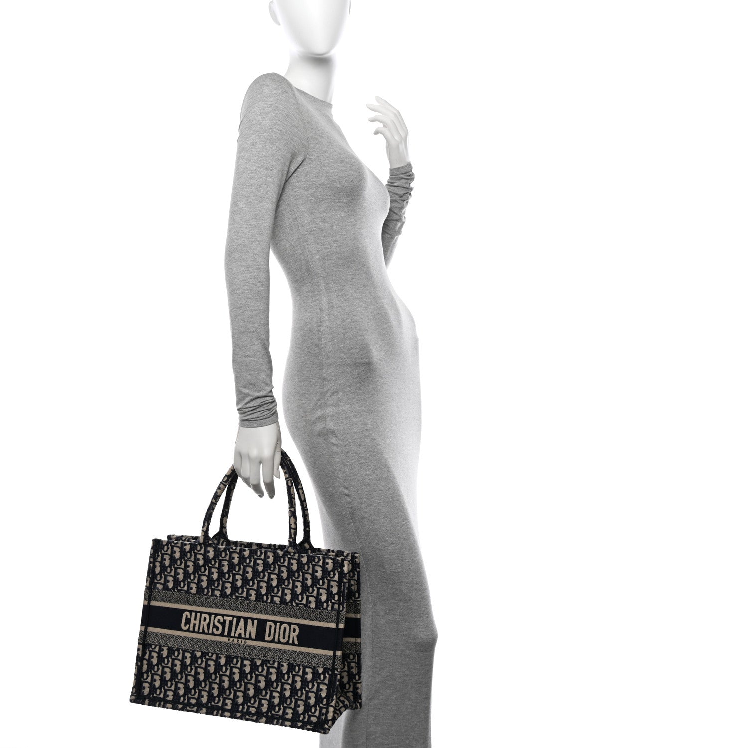 Christian Dior Oblique Medium Book Tote Blue Multicolor 2 of 14
