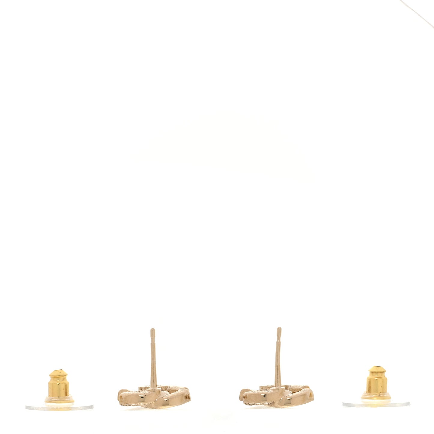 Crystal Mini Timeless CC Earrings Gold