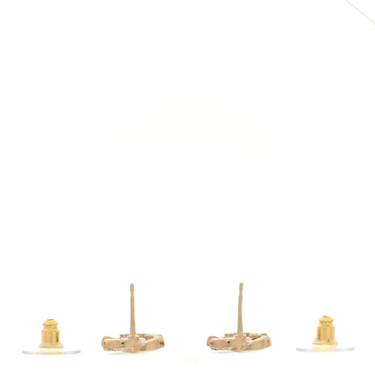 Chanel Crystal Mini Timeless CC Earrings Gold 3 of 5