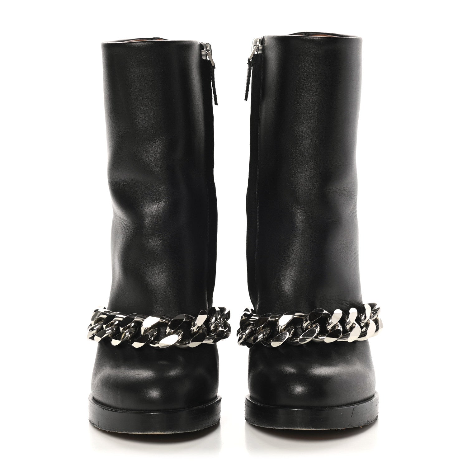 Givenchy Calfskin Mibotte Chain Boot 35 Black 2 of 12