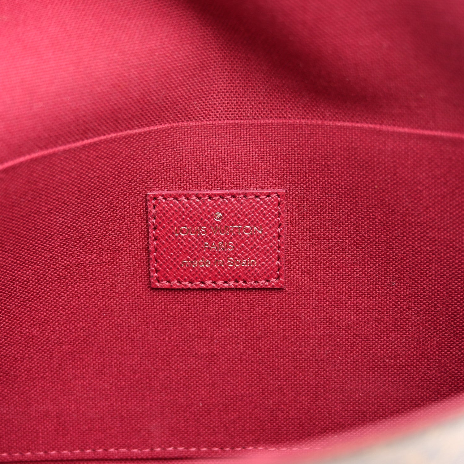 Louis Vuitton Monogram Pochette Felicie Chain Wallet Fuchsia 7 of 14