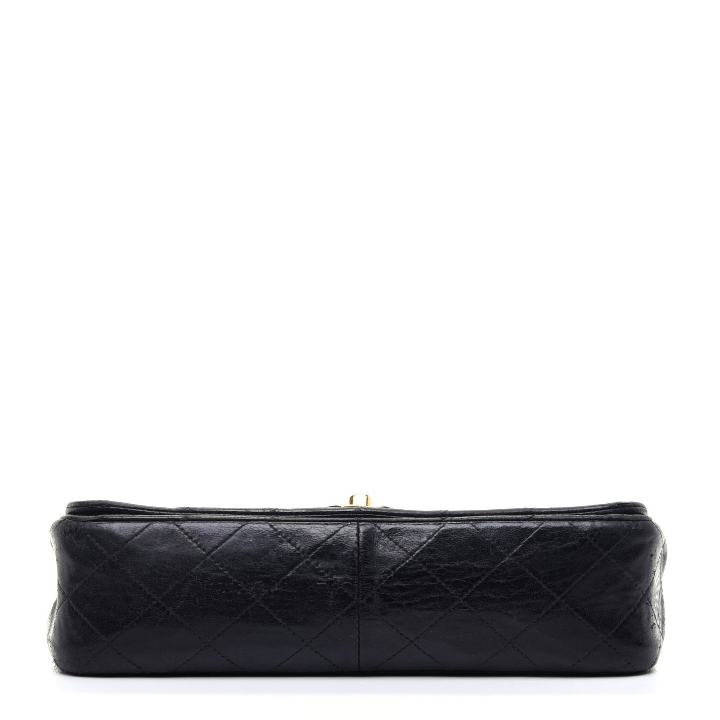 Lambskin Quilted Small Single Flap Black