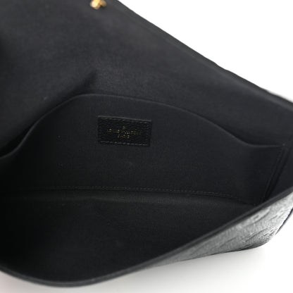 Louis Vuitton Empreinte Pochette Felicie Chain Wallet Black 5 of 6