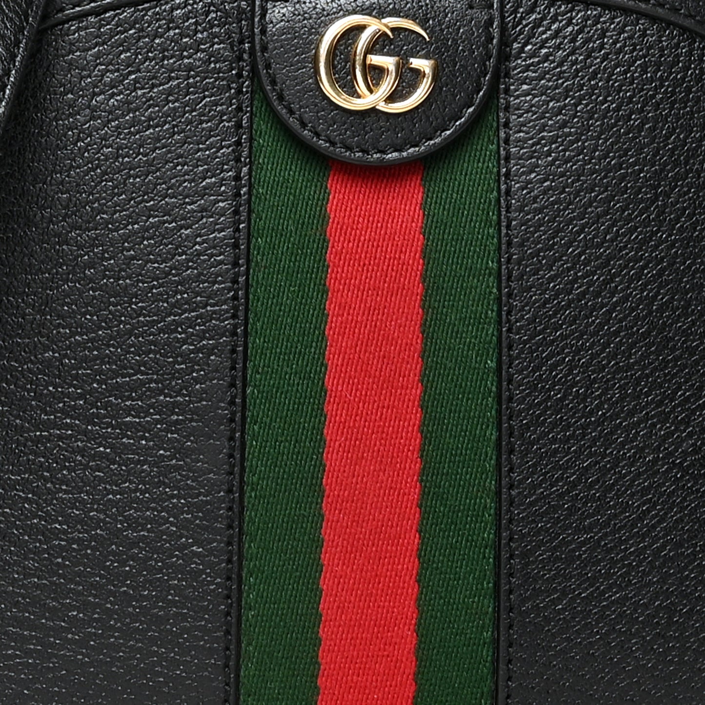 Calfskin GG Web Small Ophidia Dome Shoulder Bag Black