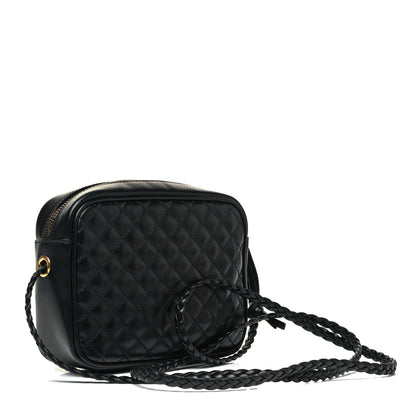 Gucci Calfskin Trapuntata Web Mini GG Shoulder Bag Black 3 of 9