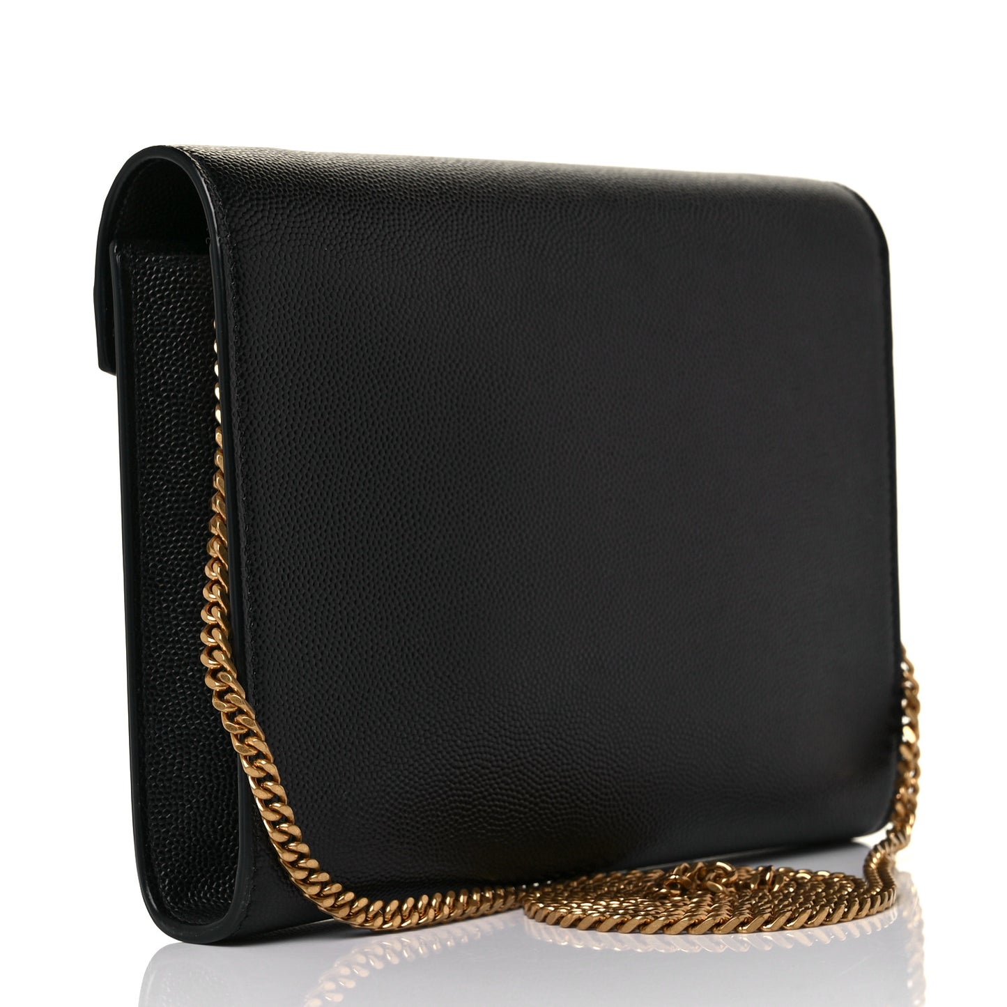 Grain De Poudre Monogram Cassandra Chain Wallet Black