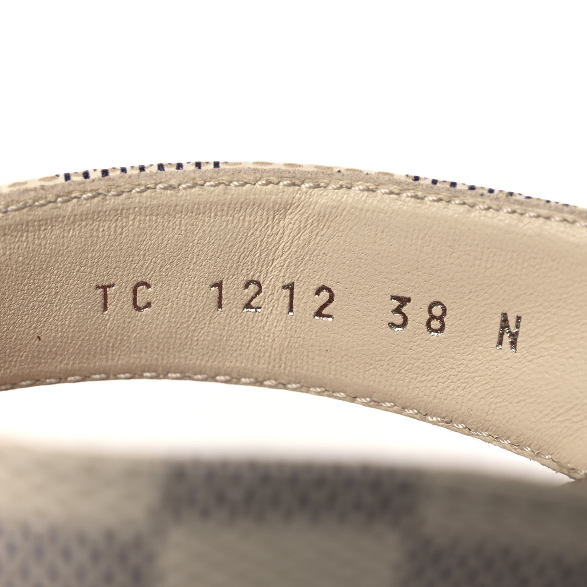 Louis Vuitton Damier Azur Sunny Flat Thong Sandals 38 10 of 11