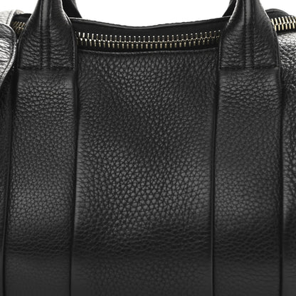 Alexander Wang Pebbled Lambskin Mini Rockie Black Pale Gold Hardware 7 of 9