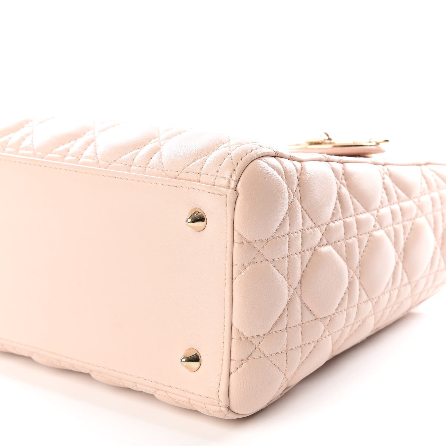 Christian Dior Lambskin Cannage Medium Lady Dior Light Pink 6 of 10