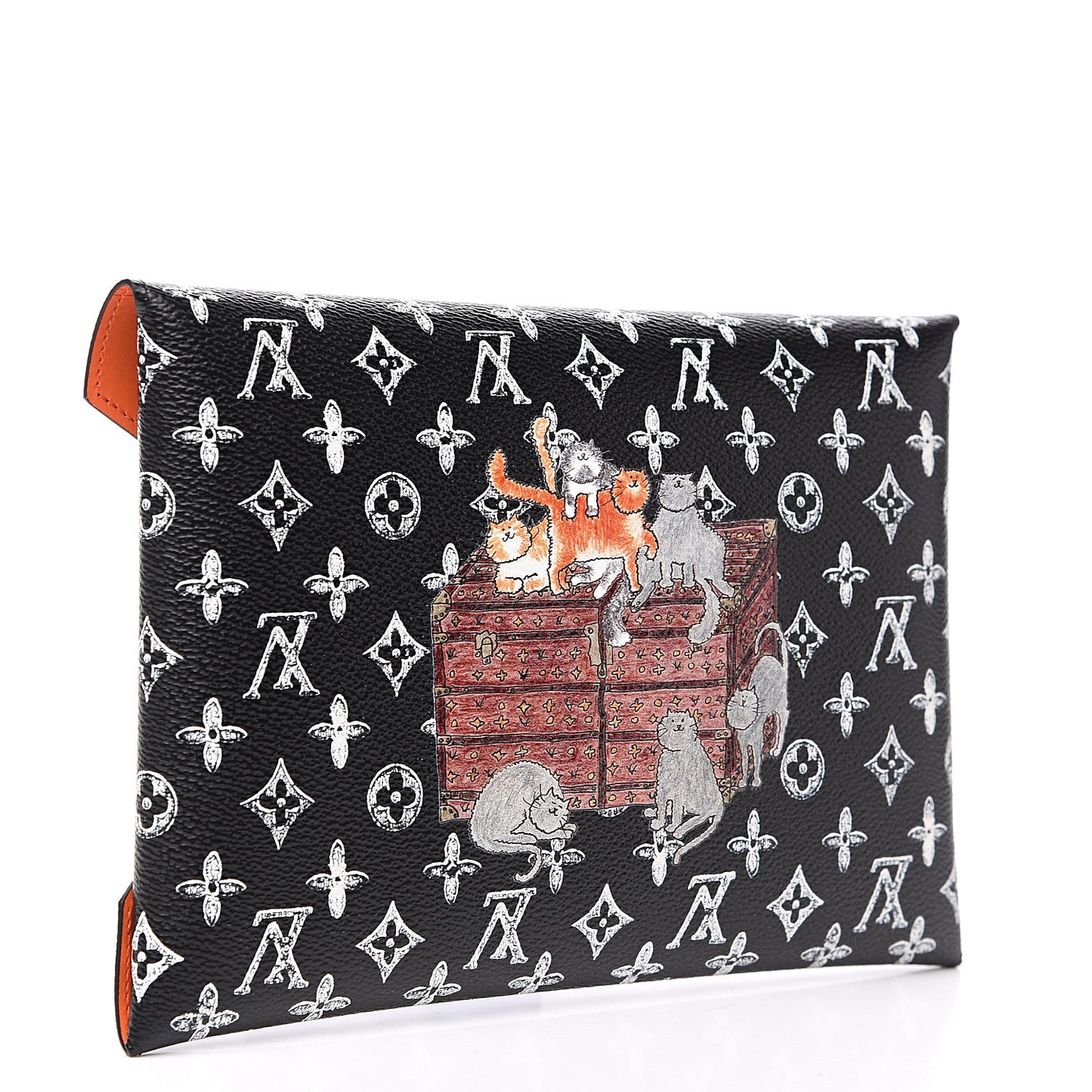 Catogram Large Kirigami Pochette Black