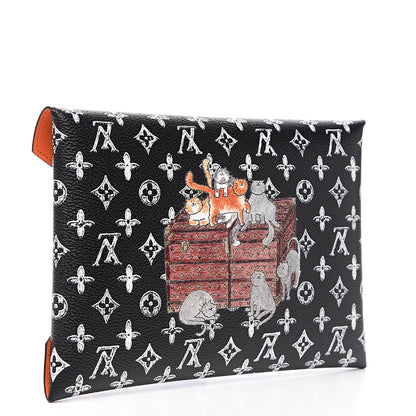 Louis Vuitton Catogram Large Kirigami Pochette Black 2 of 6