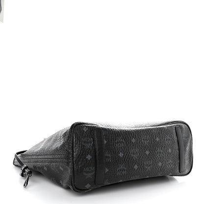 MCM Visetos Medium Liz Reversible Shopper Tote Black 5 of 20