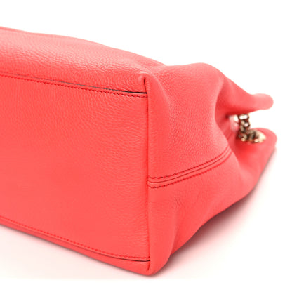 Gucci Pebbled Calfskin Medium Soho Chain Shoulder Bag Begonia Pink 10 of 10