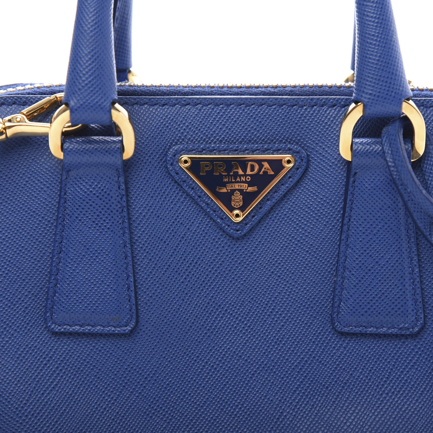 Saffiano Lux Mini Promenade Tote Azzurro
