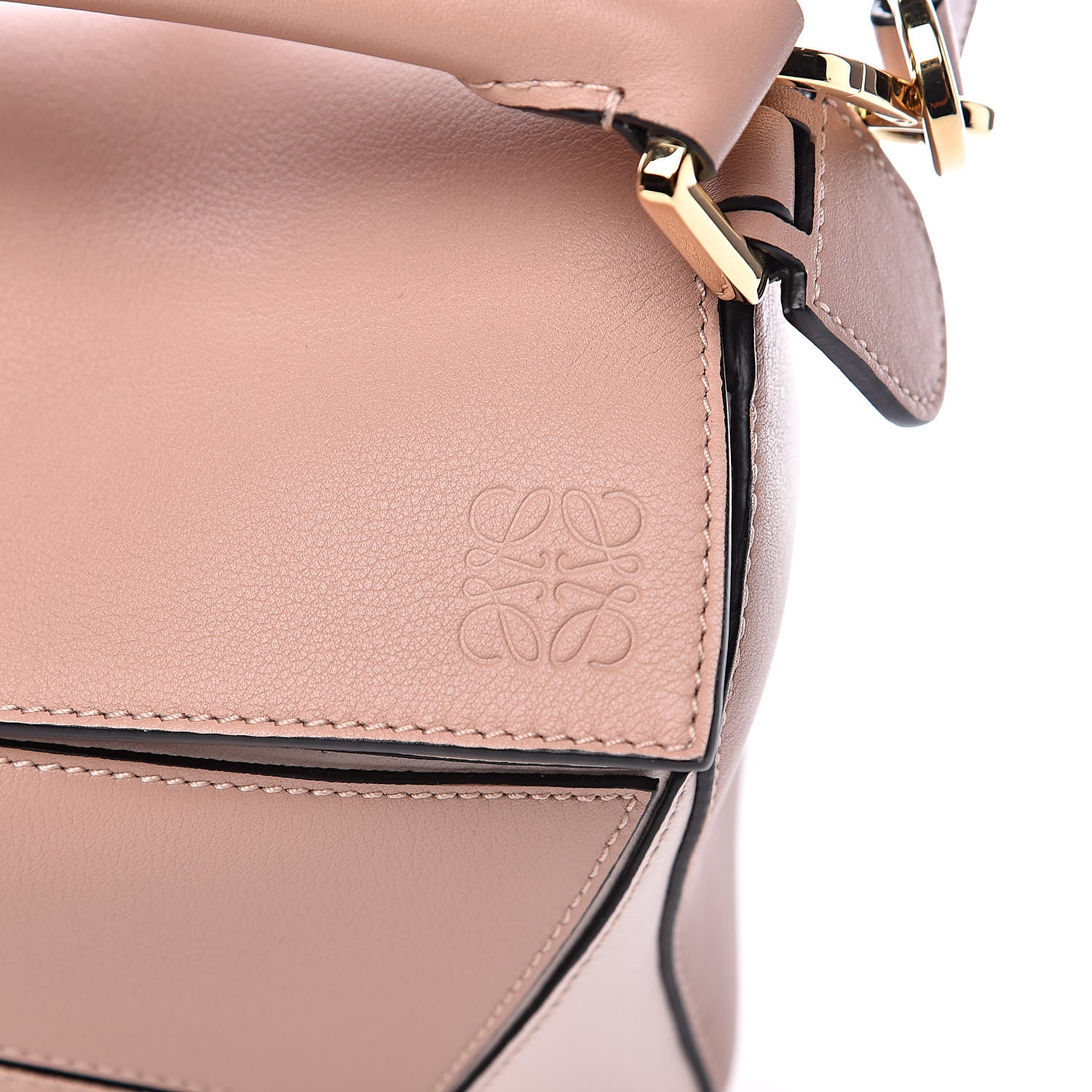Loewe Calfskin Suede Small Puzzle Bag Blush 7 of 9