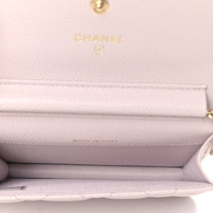 Chanel Caviar Quilted Miss Coco Clutch With Chain Light Purple 4 of 4