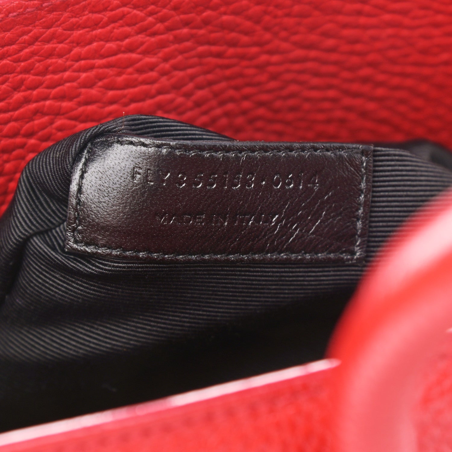 Saint Laurent Grained Calfskin Small Sac De Jour Lipstick Red 7 of 15