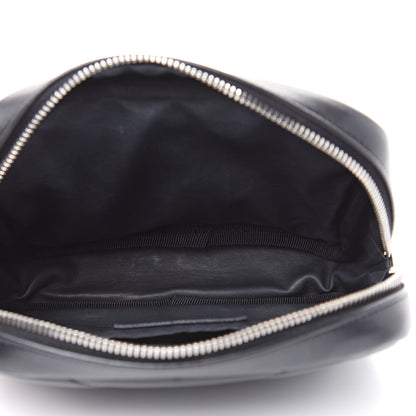 Saint Laurent Lambskin Y Quilted Monogram Loulou Cosmetic Case Black 5 of 11