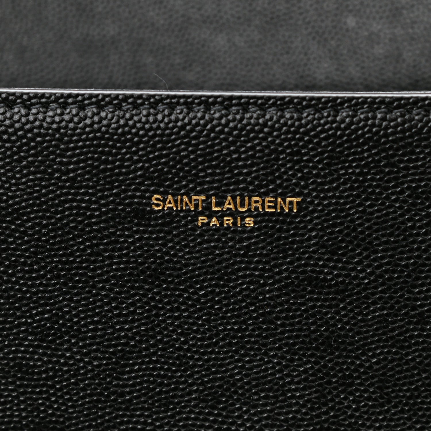 Saint Laurent Grain de Poudre Medium Classic Monogram Cassandra Top Handle Black 6 of 9