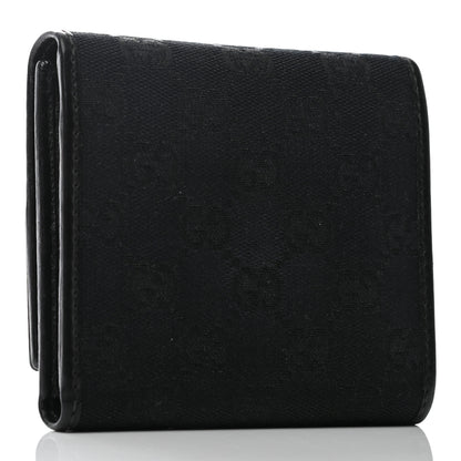 Gucci Monogram Britt Tri Fold Wallet Black 3 of 7