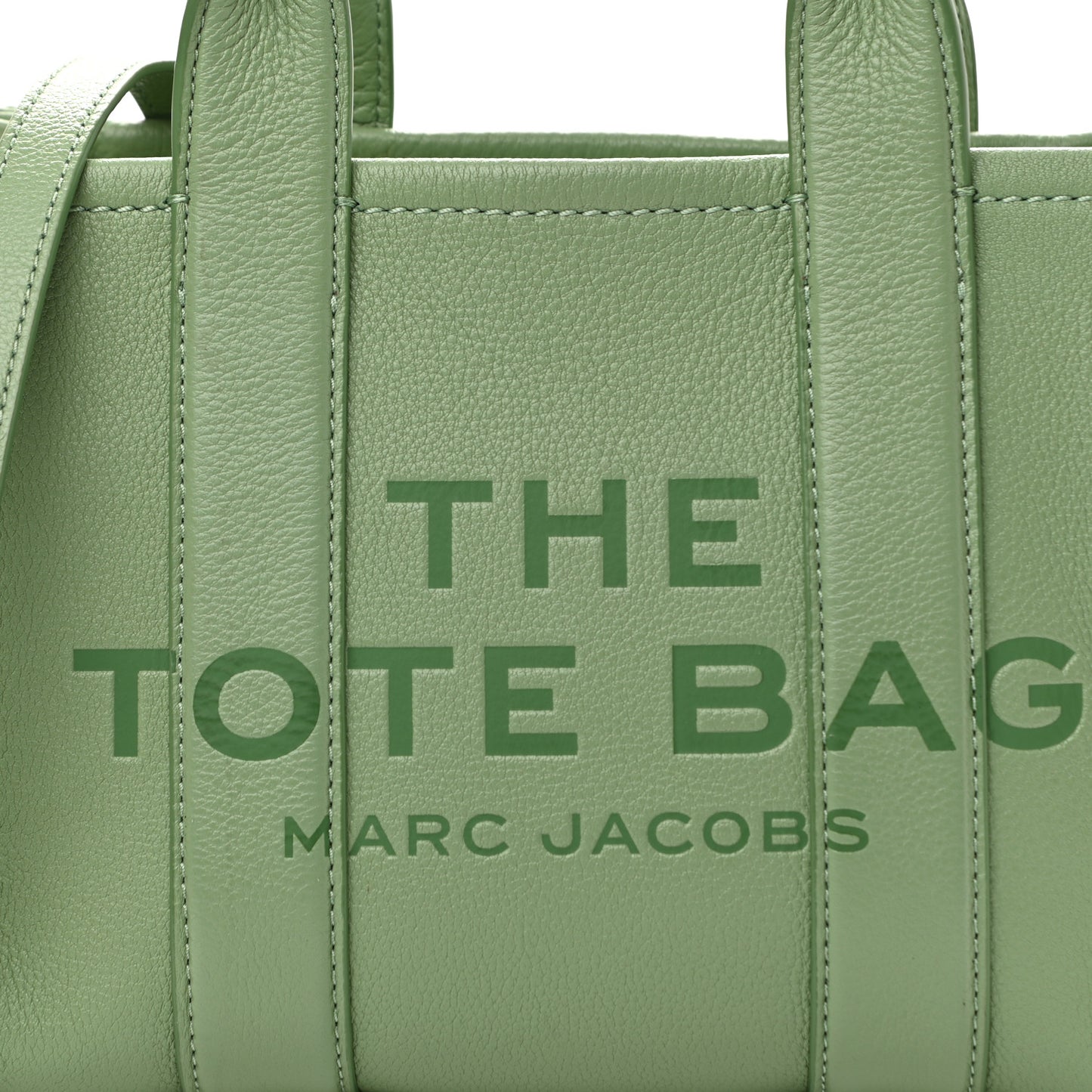 Grained Calfskin Small The Tote Bag Aspen Green