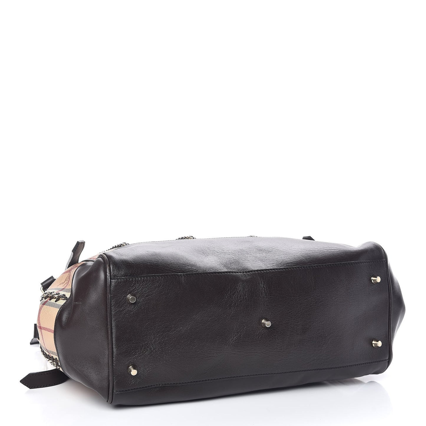 Haymarket Check Small Lawrence Tote Chocolate