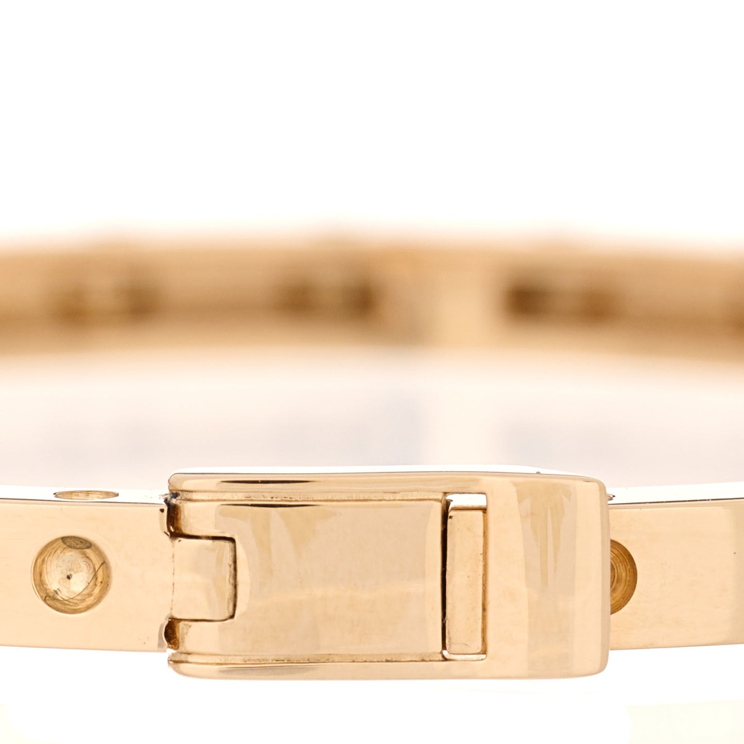 18K Rose Gold Symphony Pois Moi Oval Bangle Bracelet