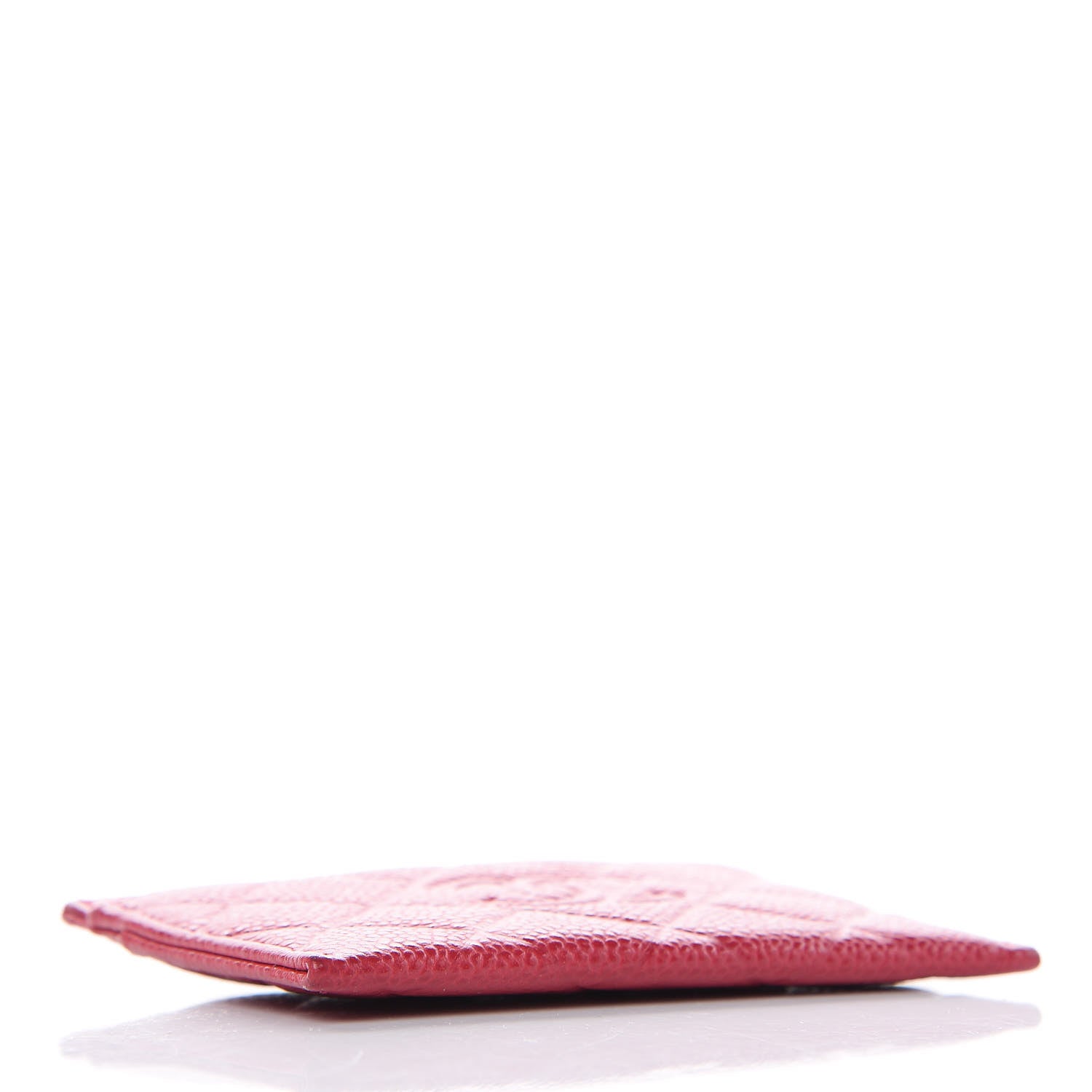 Chanel Caviar Quilted Diamond CC Card Holder Dark Pink 6 of 16