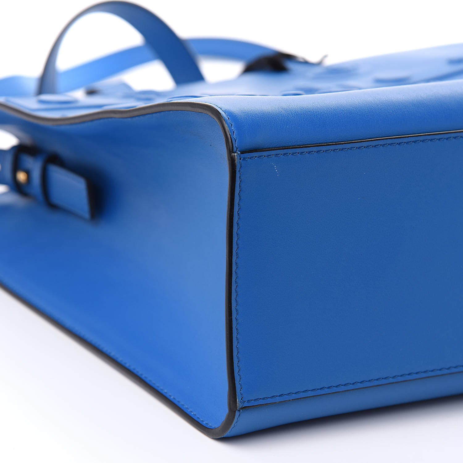 Versace Vitello Tribute X Tote Blue 7 of 9