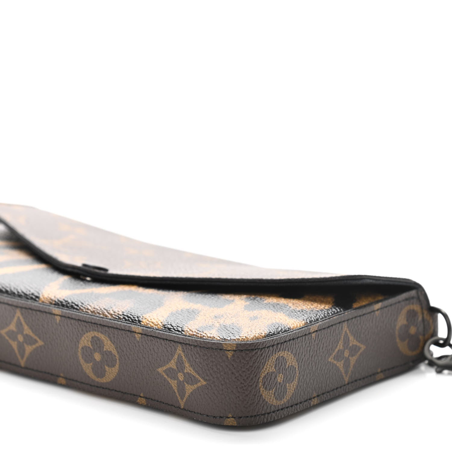 Louis Vuitton Monogram Animal Print Pochette Felicie Chain Wallet 9 of 12