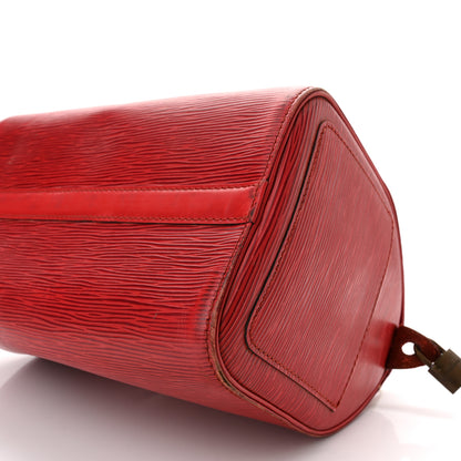 Louis Vuitton Epi Speedy 30 Castillan Red 10 of 14