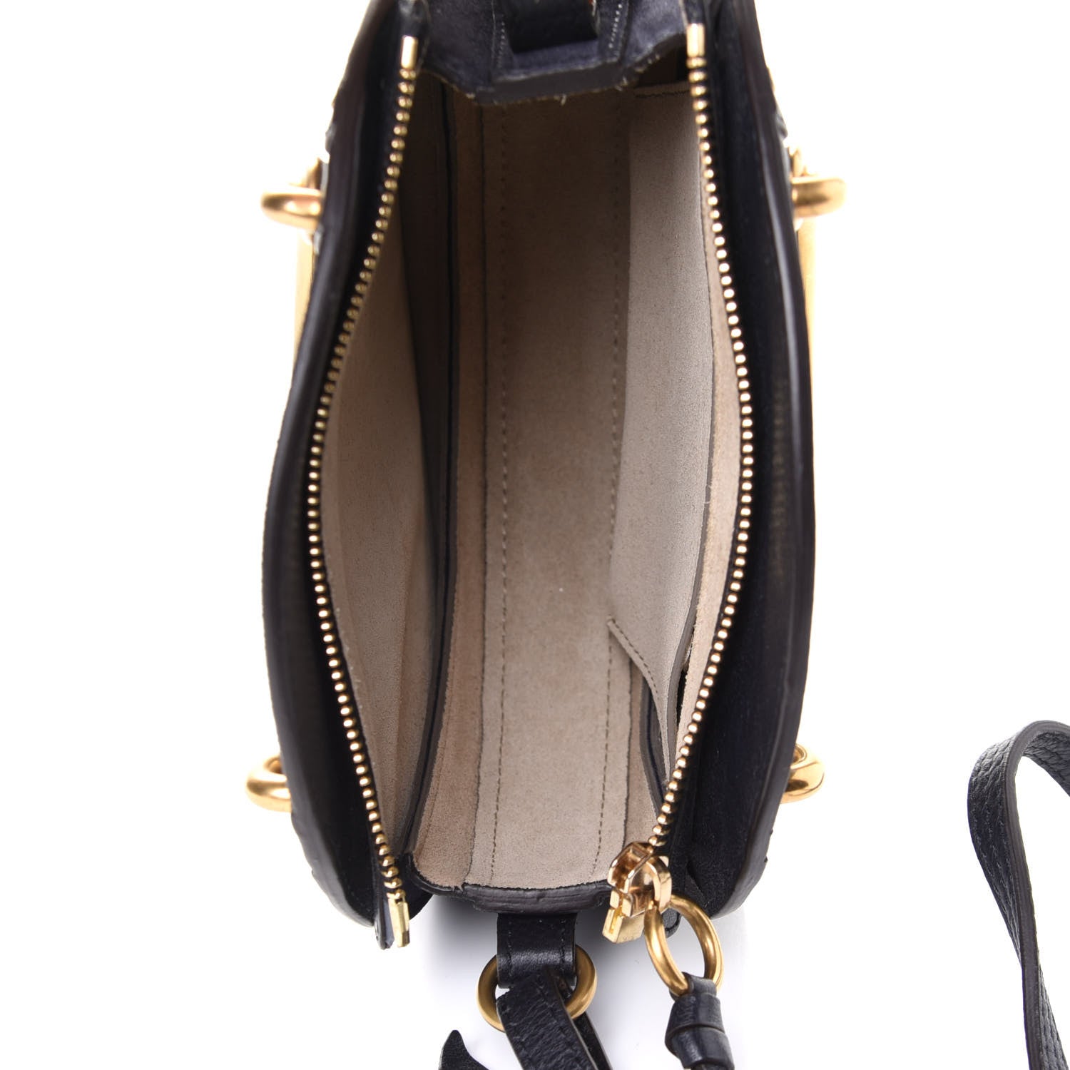 Chloe Calfskin Suede Small Pixie Bag Full Blue 4 of 4