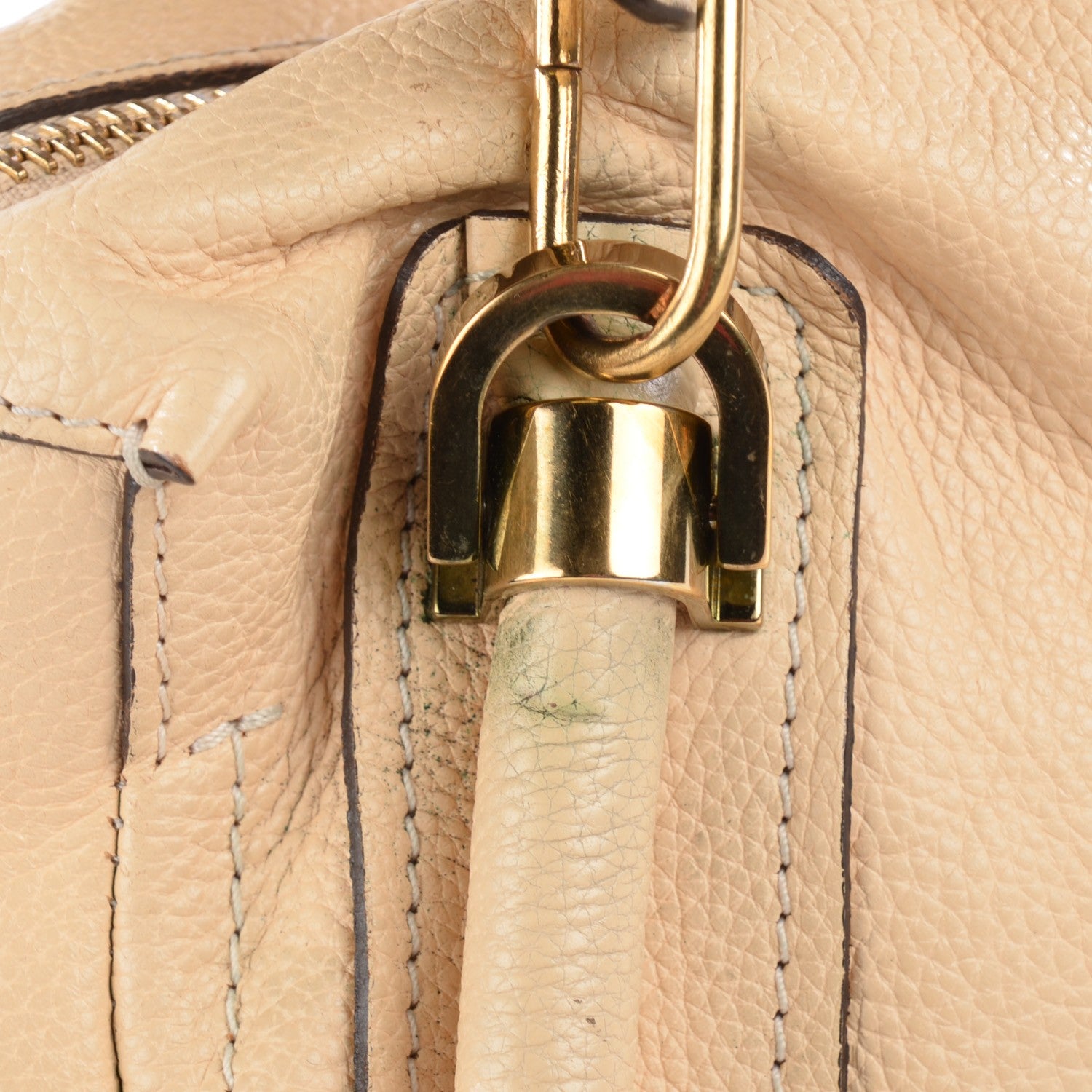 Chloe Calfskin Medium Paraty Biscotti Beige 9 of 14