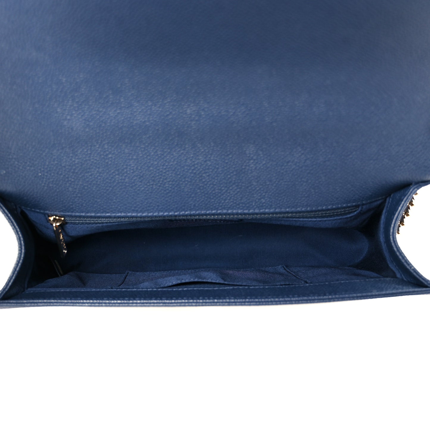 Caviar Quilted New Medium Boy Flap Blue