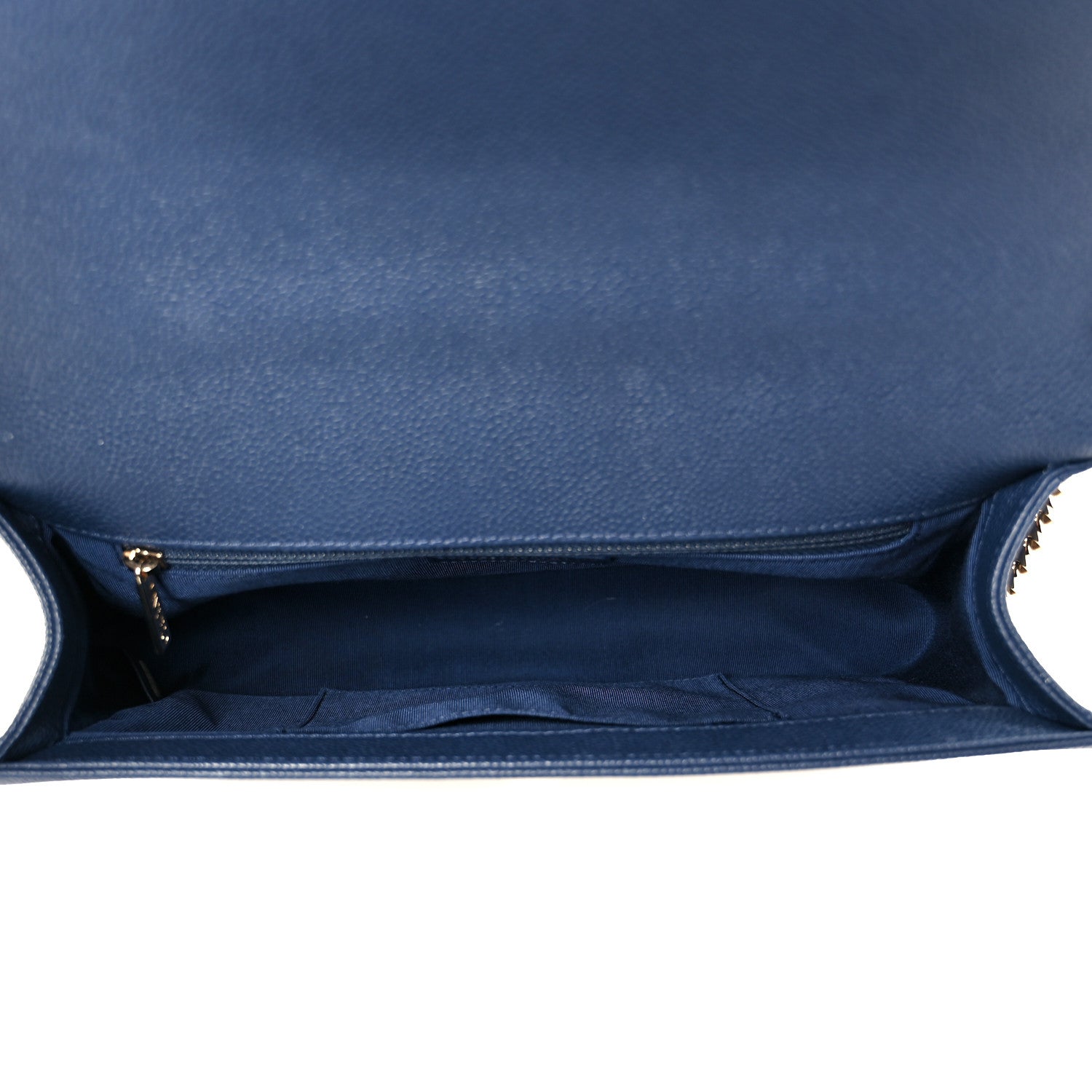 Chanel Caviar Quilted New Medium Boy Flap Blue 5 of 11