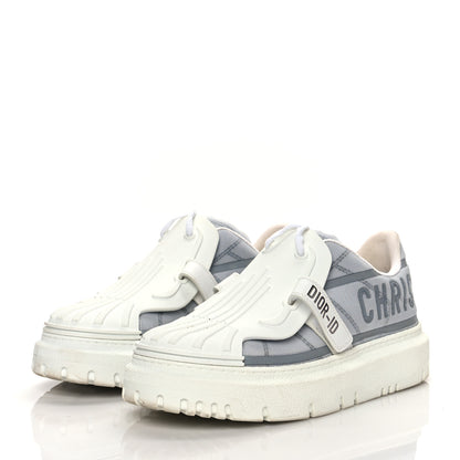 Christian Dior Reflective Fabric Nylon Dior-ID Platform Sneakers 39 Silver 3 of 8